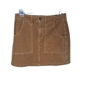 American Eagle Corduroy Size 2 Mini Skirt High Rise A‎ Line Preppy Academia